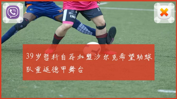 39岁哲科自荐加盟沙尔克希望助球队重返德甲舞台